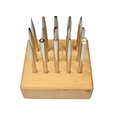 15-Piece Repoussé Punch Set - Jewelry Making Metal Forming Metalsmith Tools - Image 1 of 2