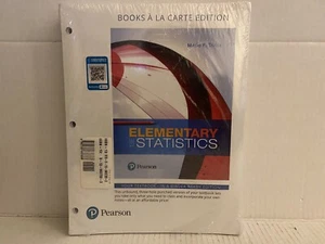 ELEMENTARY STATISTICS 13E Mario F. Triola Pearson In A Binder-Ready Edition! - Picture 1 of 11