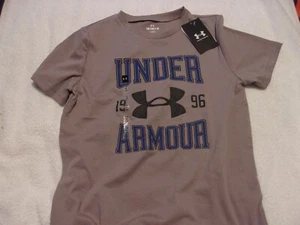 NWT Under Armour T, Boys M, loose fit, gray, cotton blend - Picture 1 of 4