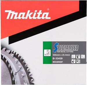 Makita B-33439 305mm x 25.4mm 60T saw Blade Metal Cutting carbide tips-LC1230 - Picture 1 of 3