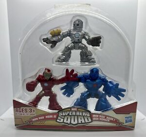 Iron Man 3 Marvel Super Hero Squad Mark 1, Iron Monger Hasbro 2012 Battle Vault
