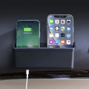 Car Seat Door Side Box Storage Cup Holder Organizer Gap Pockets Stowing Black - Picture 1 of 12