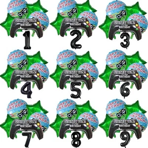 6 piezas Juego de globos de cumpleaños verde negro para jugador en PlayStation XBOX controlador - Imagen 1 de 11