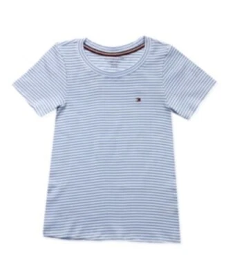 Tommy Hilfiger Mujer Pijama A Rayas Acanalado Camiseta Talla Grande- Foto 1 de 4