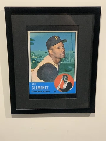 1963 Topps Roberto Clemente (Custom Mini Poser) Frame Not Included (READ) Cover