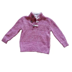 Cat Jack Red Long Sleeve High Collar 3 Button Knit Sweater Unisex Kids Size 4T - Picture 1 of 7