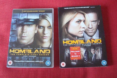 Homeland DVDs Season 1 and 2, starring Damian Lewis and Claire Danes, UK - Image 1 of 4