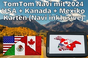 5 Zoll TomTom XL Navi mit 2025 USA + Kanada + Mexiko Karten Navigationsgerät GPS - Bild 1 von 8