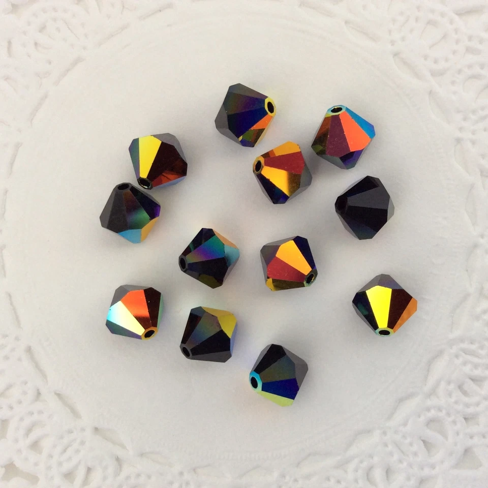 Swarovski® Crystal 8mm Bicone AB, AB2X Colors #5328/5301 Choose Color - 4 PC. PK - Image 1 of 1