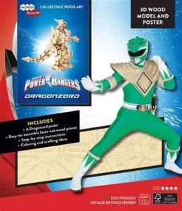 NEW Incredibuilds POWER RANGERS 3D wood DRAGONZORD Deluxe Model and Book Set - Picture 1 of 1