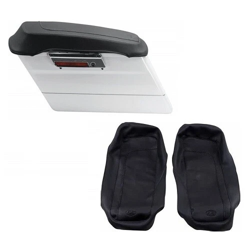 Mustang® 77604 - Cubiertas de tapa de alforja lisas para Harley Davidson Foto 1 de 1