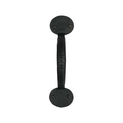Colonial Suffolk Iron Bean Door Pull Authentic Hand Wrought Cover