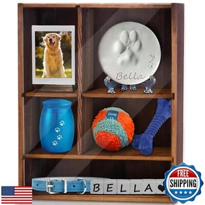 Sofunii Pet Memorial Shadow Box with Shelves for Dogs or Cats,11 * 14" Solid  - Picture 1 of 5