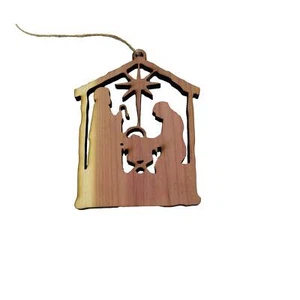 Baby Jesus - Cedar Ornament - Picture 1 of 4