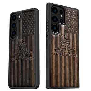 Wood Phone Case for Galaxy S25 Ultra S24 S23 S22 S21 Plus FE Note20 5G Cover - Picture 1 of 12