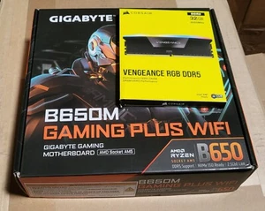 B650 Gaming Motherboard AM5 & 32GB DDR5 RAM Corsair 6000 MHz - Photo 1/7