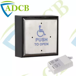 Wireless Transmitter Disabled Push to Open Button Door Release Access Control - Picture 1 of 1