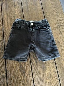Zara Boy's Denim Shorts Black Size 18-24 Months Regular Creative Charge - Picture 1 of 10