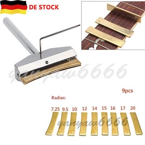9PCS Guitar Maker Luthier Tool Supply Radius Griffbrett Bundpresse Caul Insert - Bild 1 von 5