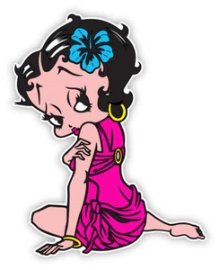 Betty Boop cartoon removable wall sticker decal 24"  - Picture 1 of 1