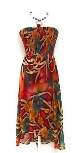Maxi Vestido para Damas Top de Tubo Ahumado Completamente Forrado con Borde de Joyería Nuevo con Etiquetas S-m-l-xl - Imagen 1 de 1