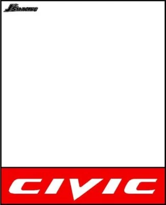 J's Racing Style Track DECALS JDM RED HONDA Civic TypeR Si FG FD FA 06 - 11 - Image 1 of 3