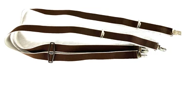 Tirantes elásticos MCM vintage años 60 70 marrón blanco NOS Foto 1 de 3