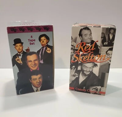 Comedy Greats Classics 7 VHS Lot Red Skelton Laurel & Hardy Abbott & Costello  - Image 1 of 4