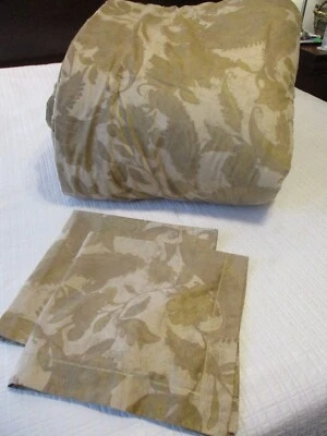 Ralph Lauren Weston Park Attley QUEEN Comforter Gold & 2 Euro Pillow Shams - Image 1 of 4