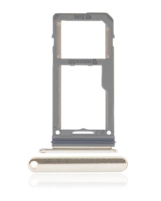Replacement Single Sim Card Tray Compatible For Samsung Galaxy Note 8 (Gold) - Image 1 of 3
