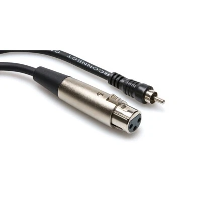 Hosa XRF-105 XLR Female to RCA Male Phono Audio Interconnect Cable - 5 ft - Image 1 of 3