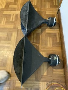 Pair Altec Lansing 511B Horns with 16 Ohm 806A Drivers from 9884A Monitor