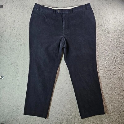 Pantalones de pana Lauren Ralph Lauren para hombre 40 x 30 algodón frente plano azul marino oscuro Foto 1 de 4