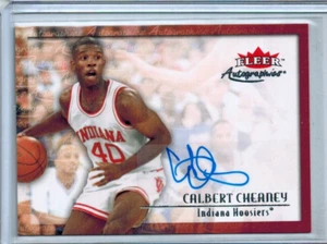 2013-14 FLEER RETRO AUTOGRAPHICS CALBERT CHEANEY INDIANA - Picture 1 of 2