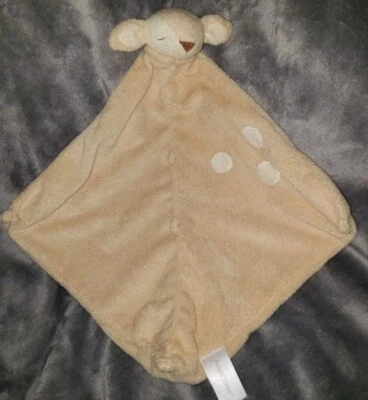 Angel Dear Baby Lovey Security Blanket Tan Fawn Deer Knotted Plush Beige 13"  - Image 1 of 4