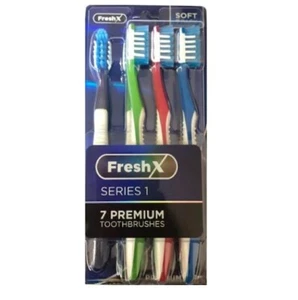 Cepillo de dientes suave FreshX para adultos, 7 unidades - Imagen 1 de 3