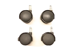 3"-1/4 Inch Office Chair Replacement Caster Set for Hard Floor [Set of 4] - Picture 1 of 6