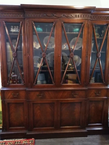 Breakfront china cabinet; magnificent piece of furniture Cover