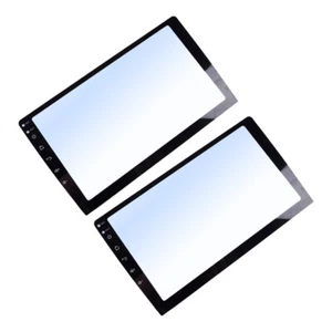 Hot 2pcs Navigation GPS Radio Screen Scratch Protector Tempered Film 9inch - Picture 1 of 4