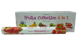 Palos de incienso Darshan Fruits Collection Agarbatti paquete de 6 20 g cada uno 120 contiene - Imagen 1 de 3