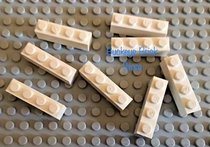 Lego WHITE 1x4 BRICK - Lot of 8 - Picture 1 of 1