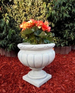 Pflanzschalen, Pflanztopf H.32 cm Skulpturen Steinguss, Blumenschale, Steinfigur - Bild 1 von 14