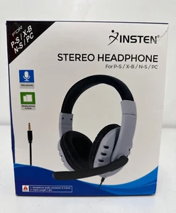 Insten Gaming Headset with Mic - Wired Over-Ear Headphones for PS5 PS4 PC Xbox - Picture 1 of 3