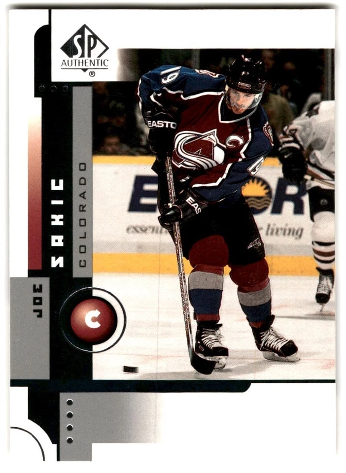 2001-02 SP Authentic Joe Sakic #16 Colorado Avalanche - Image 1 of 2