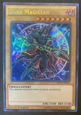 Dark Magician - Yugioh TCG - MVP1-ENS54 - Misprint Miscut Crimped - Image 1 of 2