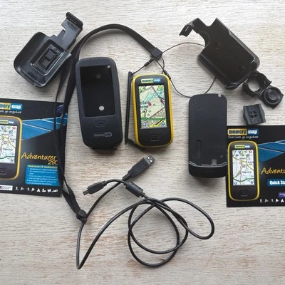 Memory Map A2800 Adventurer bundle, extended battery, case, bike mount, cable .. - image 1 of 4