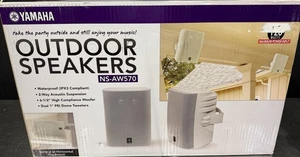 Yamaha Outdoor Lautsprecher WEISS NS-AW570 BL Wasserdicht 120 Watt. Neu in OVP versiegelt ✅ - Bild 1 von 10