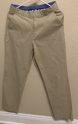 Calça uniforme escolar cáqui L@@K- masculina IZOD tamanho 18 regular em excelente estado usado…Bom! - Imagem 1 de 4