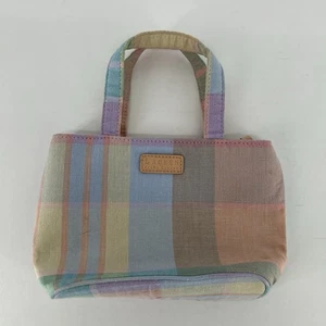 Lauren Ralph Lauren Mini Tote Bag Pastell Kariert Handtasche - Bild 1 von 6