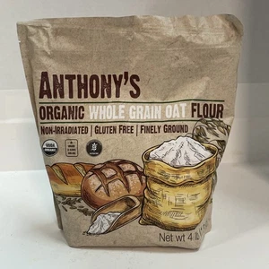 Anthony's Organic Whole Grain Oat Flour, 4 lb, Gluten Free, Non GMO BB: 9/19/25 - Picture 1 of 4